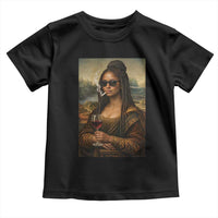 Black Mona Lisa African American Toddler T Shirt Black History Month - Wonder Print Shop
