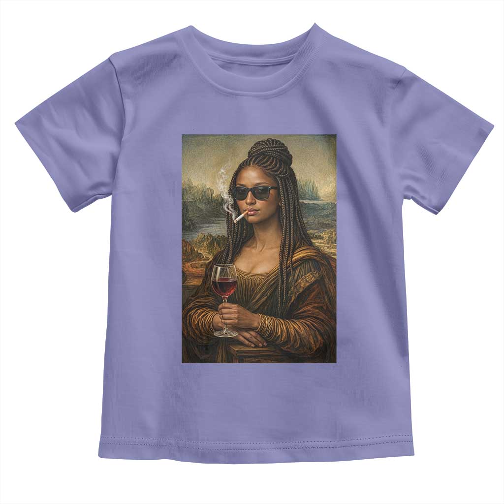 Black Mona Lisa African American Toddler T Shirt Black History Month - Wonder Print Shop