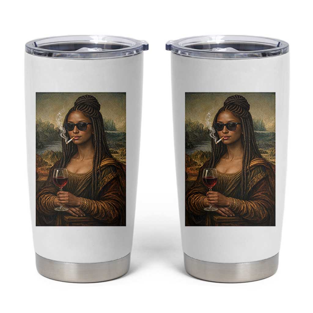 Black Mona Lisa African American Tumbler Cup Black History Month - Wonder Print Shop