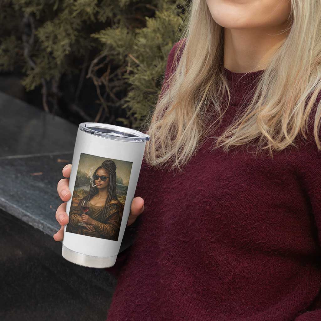 Black Mona Lisa African American Tumbler Cup Black History Month - Wonder Print Shop
