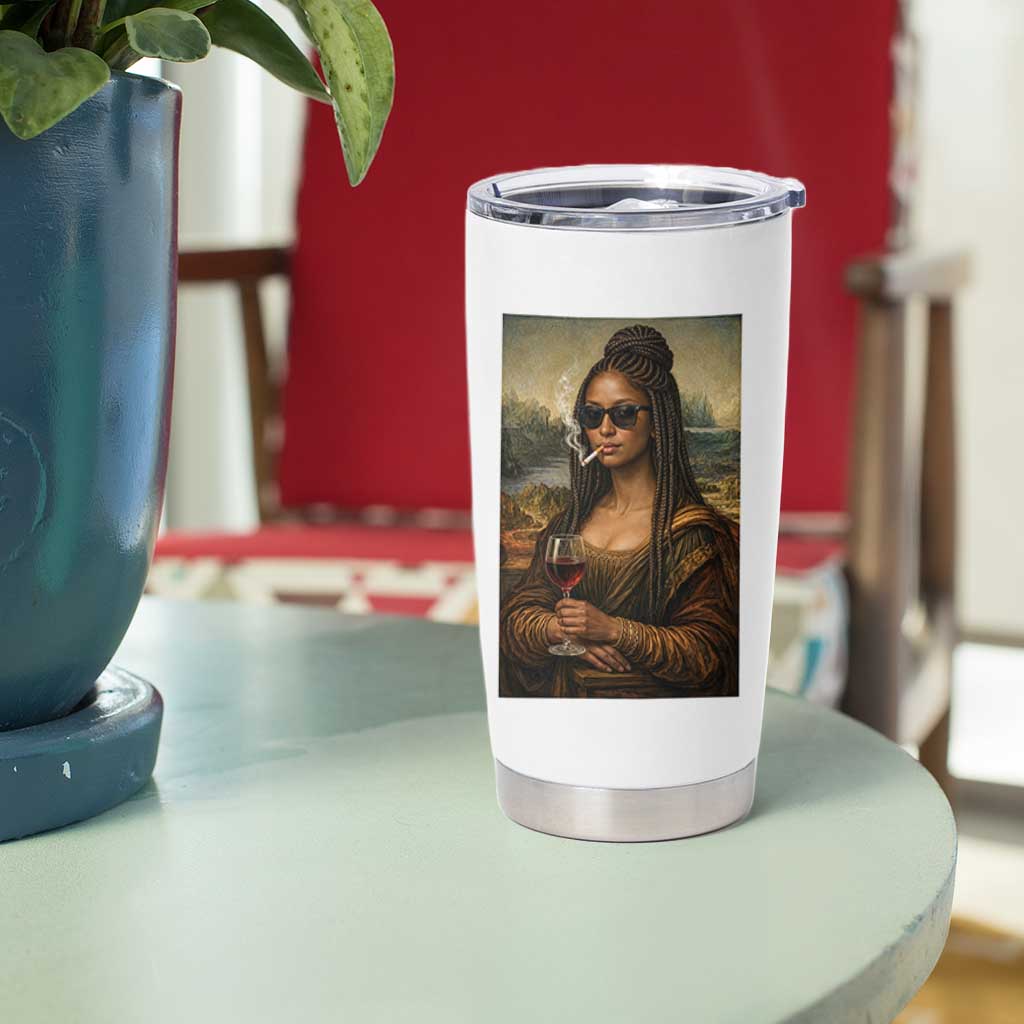Black Mona Lisa African American Tumbler Cup Black History Month - Wonder Print Shop