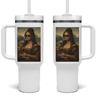 Black Mona Lisa African American Tumbler With Handle Black History Month - Wonder Print Shop