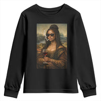 Black Mona Lisa African American Youth Sweatshirt Black History Month - Wonder Print Shop