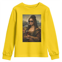 Black Mona Lisa African American Youth Sweatshirt Black History Month - Wonder Print Shop