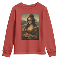 Black Mona Lisa African American Youth Sweatshirt Black History Month - Wonder Print Shop
