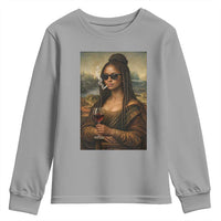 Black Mona Lisa African American Youth Sweatshirt Black History Month - Wonder Print Shop