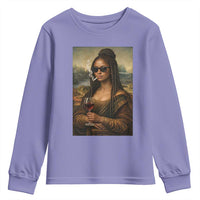 Black Mona Lisa African American Youth Sweatshirt Black History Month - Wonder Print Shop