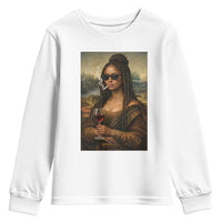 Black Mona Lisa African American Youth Sweatshirt Black History Month - Wonder Print Shop