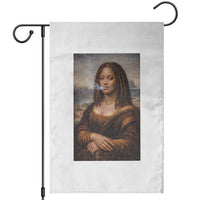 Funny Black Mona Lisa Garden Flag African American Pride - Wonder Print Shop
