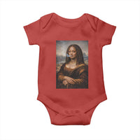 Funny Black Mona Lisa Baby Onesie African American Pride - Wonder Print Shop