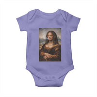 Funny Black Mona Lisa Baby Onesie African American Pride - Wonder Print Shop