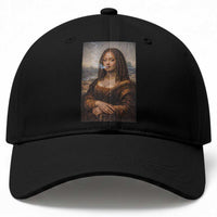 Funny Black Mona Lisa Baseball Cap African American Pride