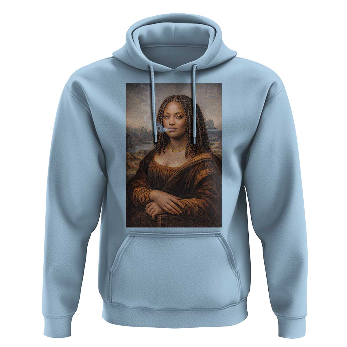 Funny Black Mona Lisa Hoodie African American Pride - Wonder Print Shop
