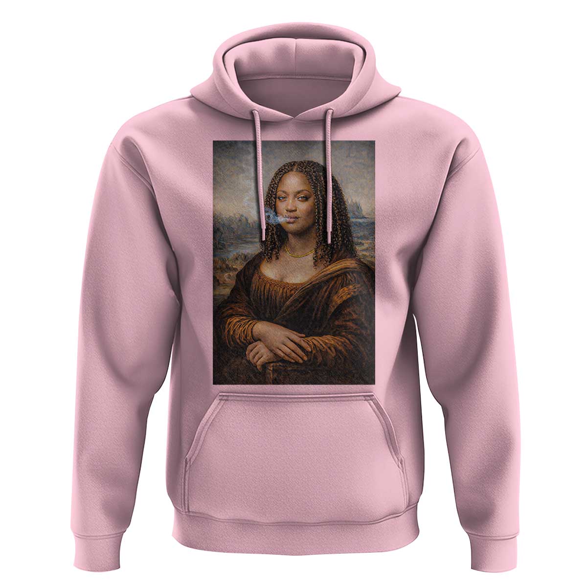 Funny Black Mona Lisa Hoodie African American Pride - Wonder Print Shop