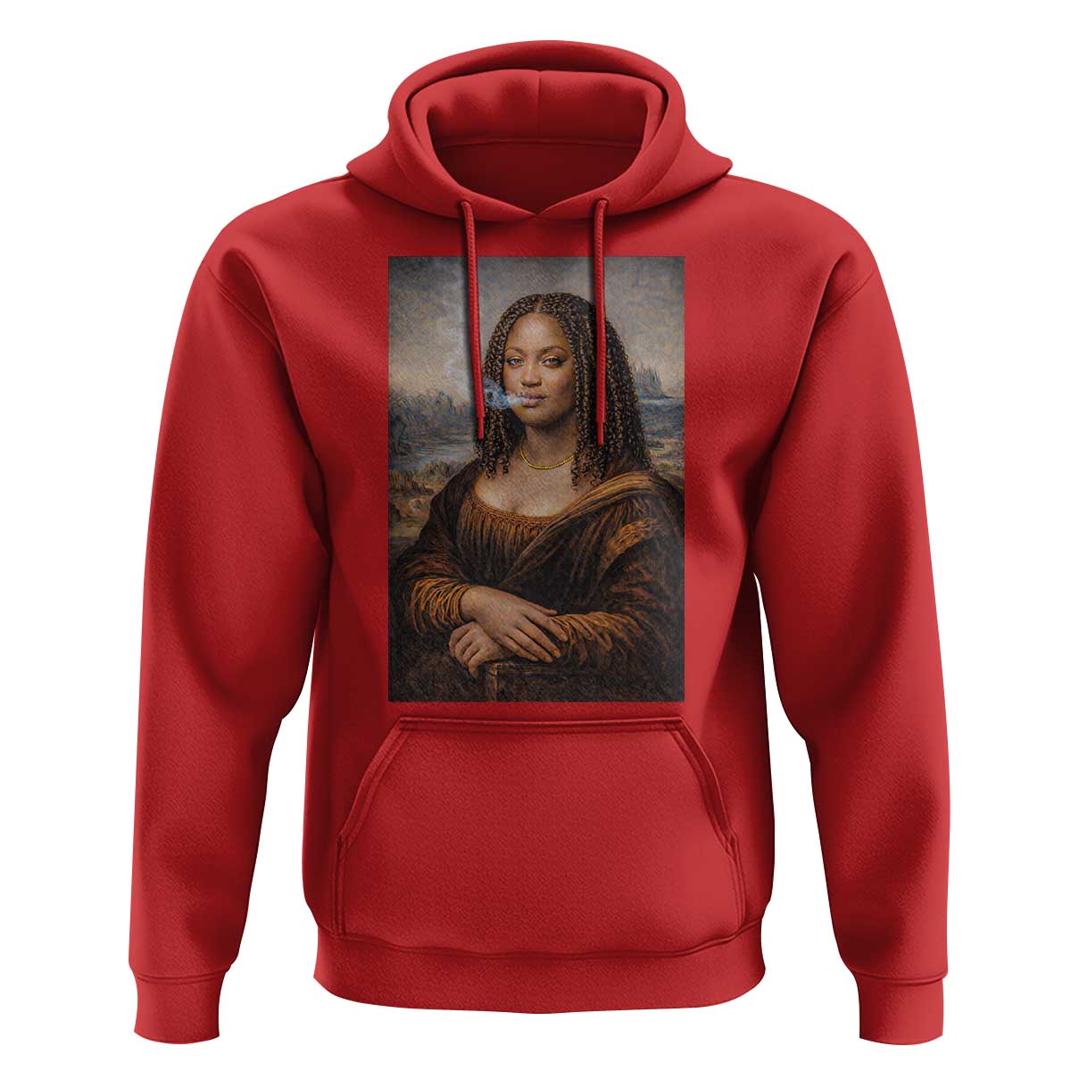 Funny Black Mona Lisa Hoodie African American Pride - Wonder Print Shop