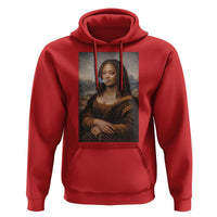Funny Black Mona Lisa Hoodie African American Pride - Wonder Print Shop