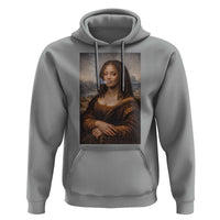 Funny Black Mona Lisa Hoodie African American Pride - Wonder Print Shop