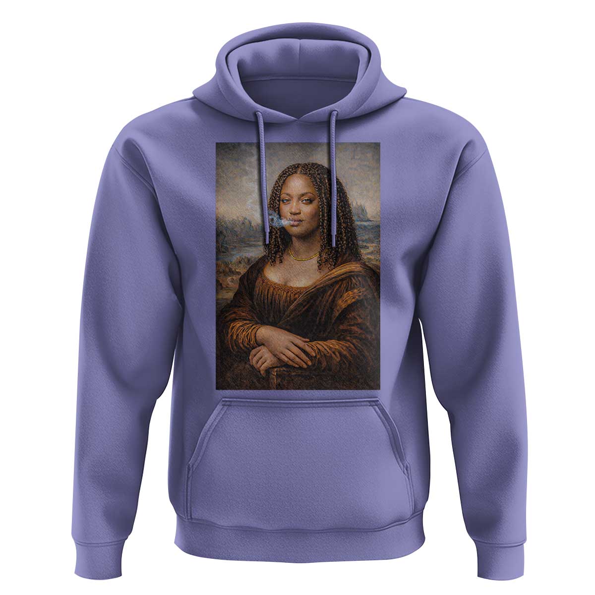 Funny Black Mona Lisa Hoodie African American Pride - Wonder Print Shop
