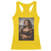 Funny Black Mona Lisa Racerback Tank Top African American Pride - Wonder Print Shop