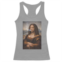 Funny Black Mona Lisa Racerback Tank Top African American Pride - Wonder Print Shop