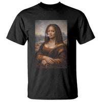 Funny Black Mona Lisa T Shirt African American Pride - Wonder Print Shop