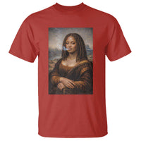 Funny Black Mona Lisa T Shirt African American Pride - Wonder Print Shop