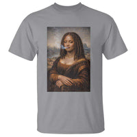 Funny Black Mona Lisa T Shirt African American Pride - Wonder Print Shop