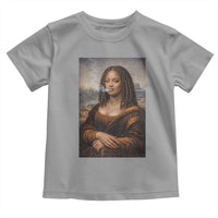 Funny Black Mona Lisa Toddler T Shirt African American Pride - undefined