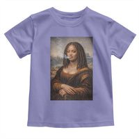 Funny Black Mona Lisa Toddler T Shirt African American Pride - undefined