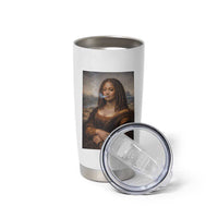 Funny Black Mona Lisa Tumbler Cup African American Pride - Wonder Print Shop