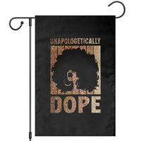 Melanin Queen Glitter Print Garden Flag Unapologetically Dope - Wonder Print Shop
