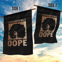 Melanin Queen Glitter Print Garden Flag Unapologetically Dope - Wonder Print Shop