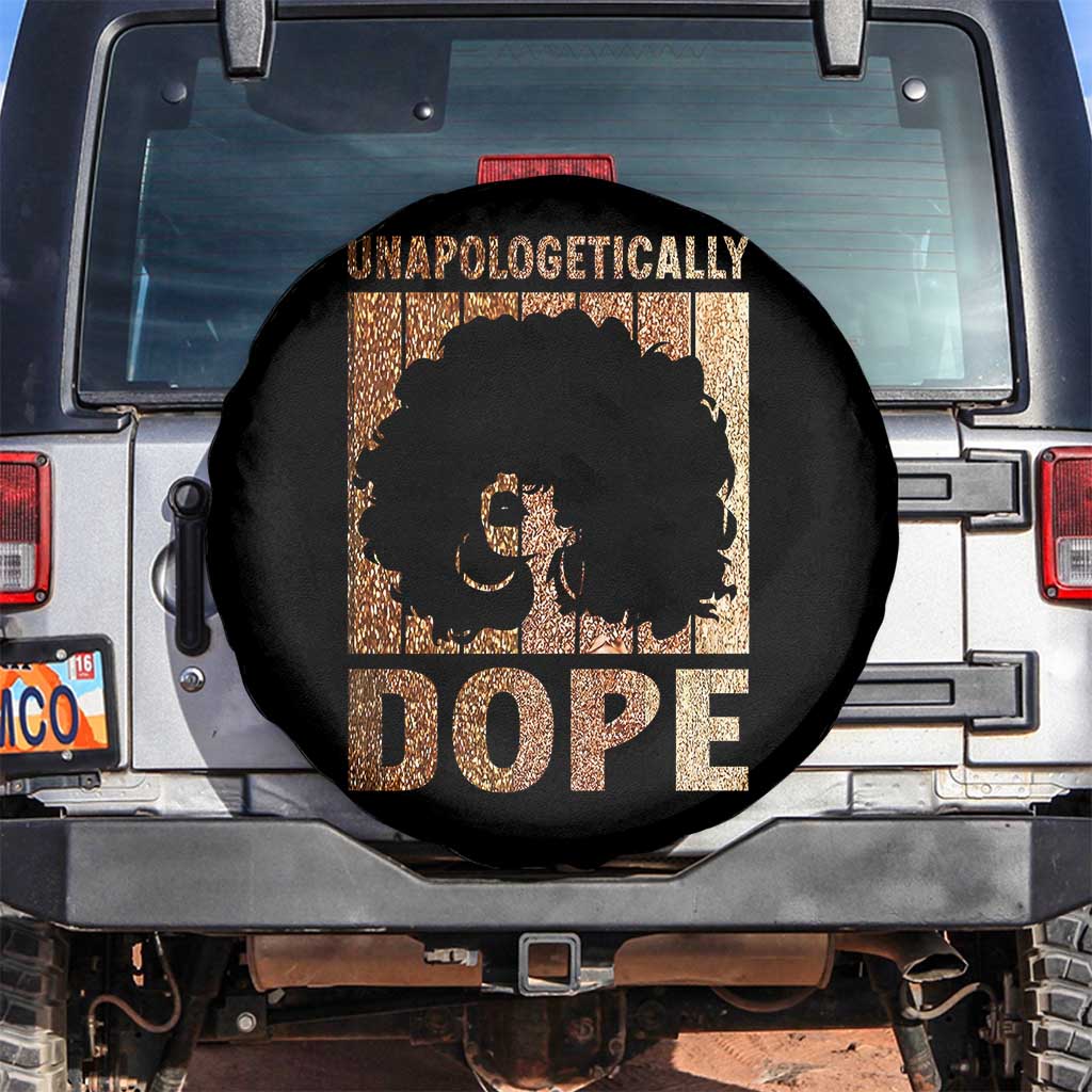 Melanin Queen Glitter Print Spare Tire Cover Unapologetically Dope - Wonder Print Shop
