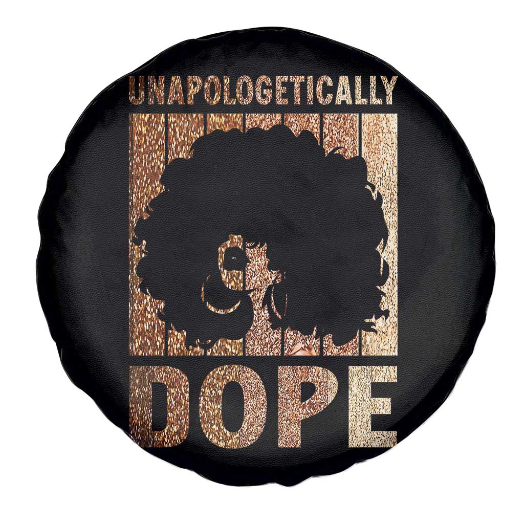 Melanin Queen Glitter Print Spare Tire Cover Unapologetically Dope - Wonder Print Shop