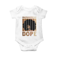 Melanin Queen Glitter Print Baby Onesie Unapologetically Dope - Wonder Print Shop