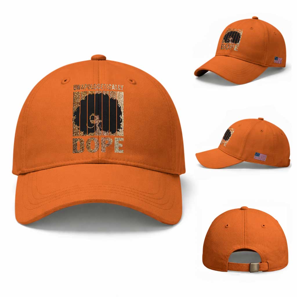 Melanin Queen Glitter Print Baseball Cap Unapologetically Dope