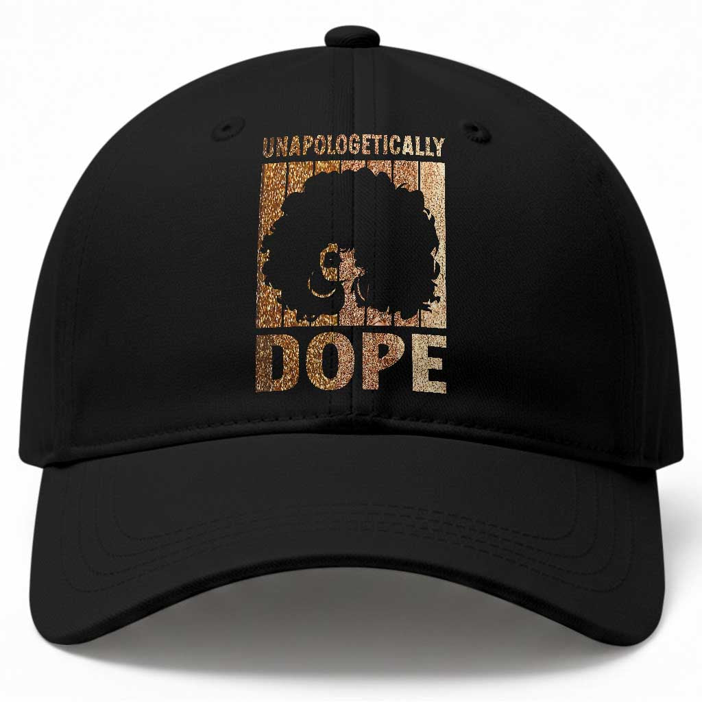 Melanin Queen Glitter Print Baseball Cap Unapologetically Dope