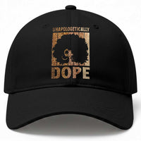 Melanin Queen Glitter Print Baseball Cap Unapologetically Dope