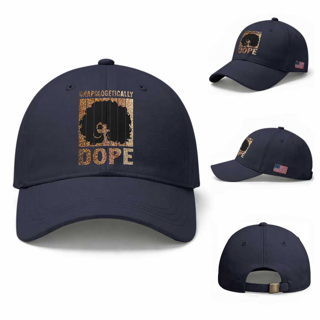 Melanin Queen Glitter Print Baseball Cap Unapologetically Dope