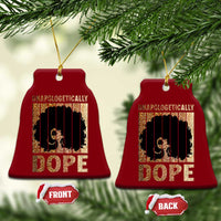 Melanin Queen Glitter Print Ceramic Ornament Unapologetically Dope - Wonder Print Shop