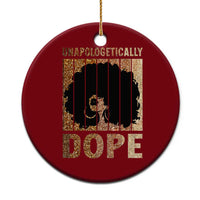 Melanin Queen Glitter Print Ceramic Ornament Unapologetically Dope - Wonder Print Shop