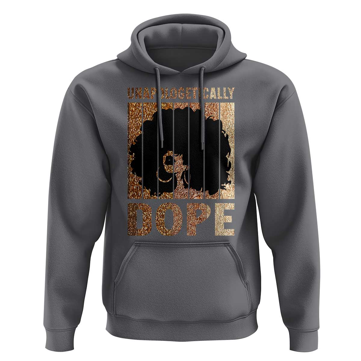 Melanin Queen Glitter Print Hoodie Unapologetically Dope - Wonder Print Shop