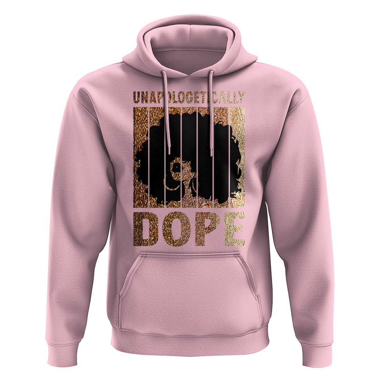 Melanin Queen Glitter Print Hoodie Unapologetically Dope - Wonder Print Shop