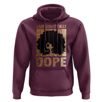 Melanin Queen Glitter Print Hoodie Unapologetically Dope - Wonder Print Shop