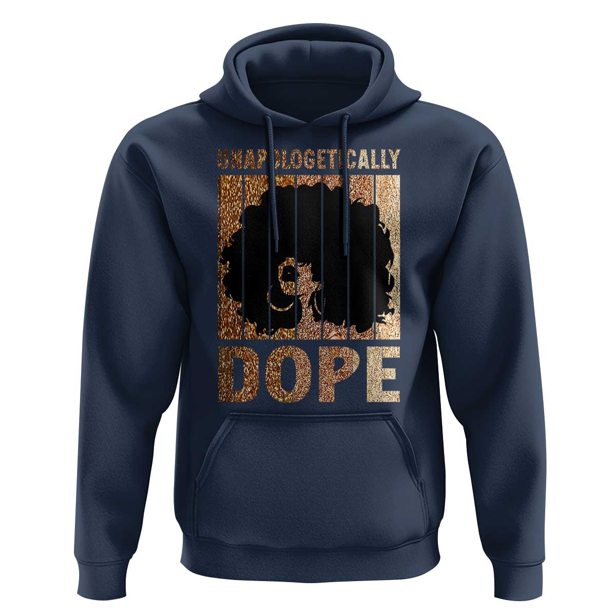 Melanin Queen Glitter Print Hoodie Unapologetically Dope - Wonder Print Shop