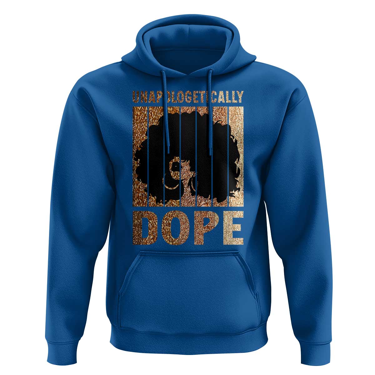 Melanin Queen Glitter Print Hoodie Unapologetically Dope - Wonder Print Shop