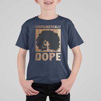 Melanin Queen Glitter Print T Shirt For Kid Unapologetically Dope - Wonder Print Shop