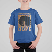 Melanin Queen Glitter Print T Shirt For Kid Unapologetically Dope - Wonder Print Shop