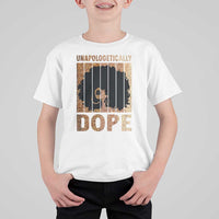 Melanin Queen Glitter Print T Shirt For Kid Unapologetically Dope - Wonder Print Shop