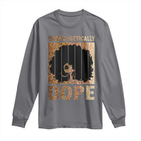Melanin Queen Glitter Print Long Sleeve Shirt Unapologetically Dope - Wonder Print Shop